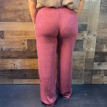 Load image into Gallery viewer, CRANBERRY RIBBED LOUNGE PANTS | S-L | $30 | TNG
