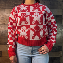 Load image into Gallery viewer, GINGERBREAD PLAID SLEEVE SWEATER | S-L | $34 | TNG ￼
