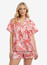 Load image into Gallery viewer, SATIN BOW PAJAMA SET | S-L| $28 | TNG ￼￼
