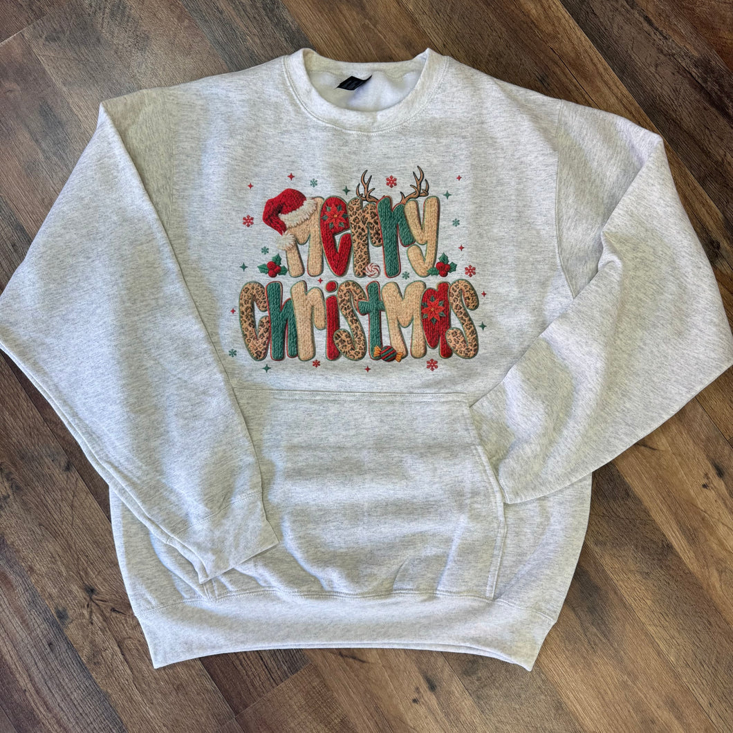 MERRY CHRISTMAS COLORFUL/CHEETAH | S-2XL | $35 | TNG