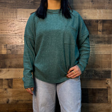 Load image into Gallery viewer, RIBBED FOREST POCKET TOP | S-XL |$30 | TNG

