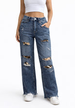 Load image into Gallery viewer, CHEETAH DARK WASH JEANS | 1/24 -13-30 | $40
