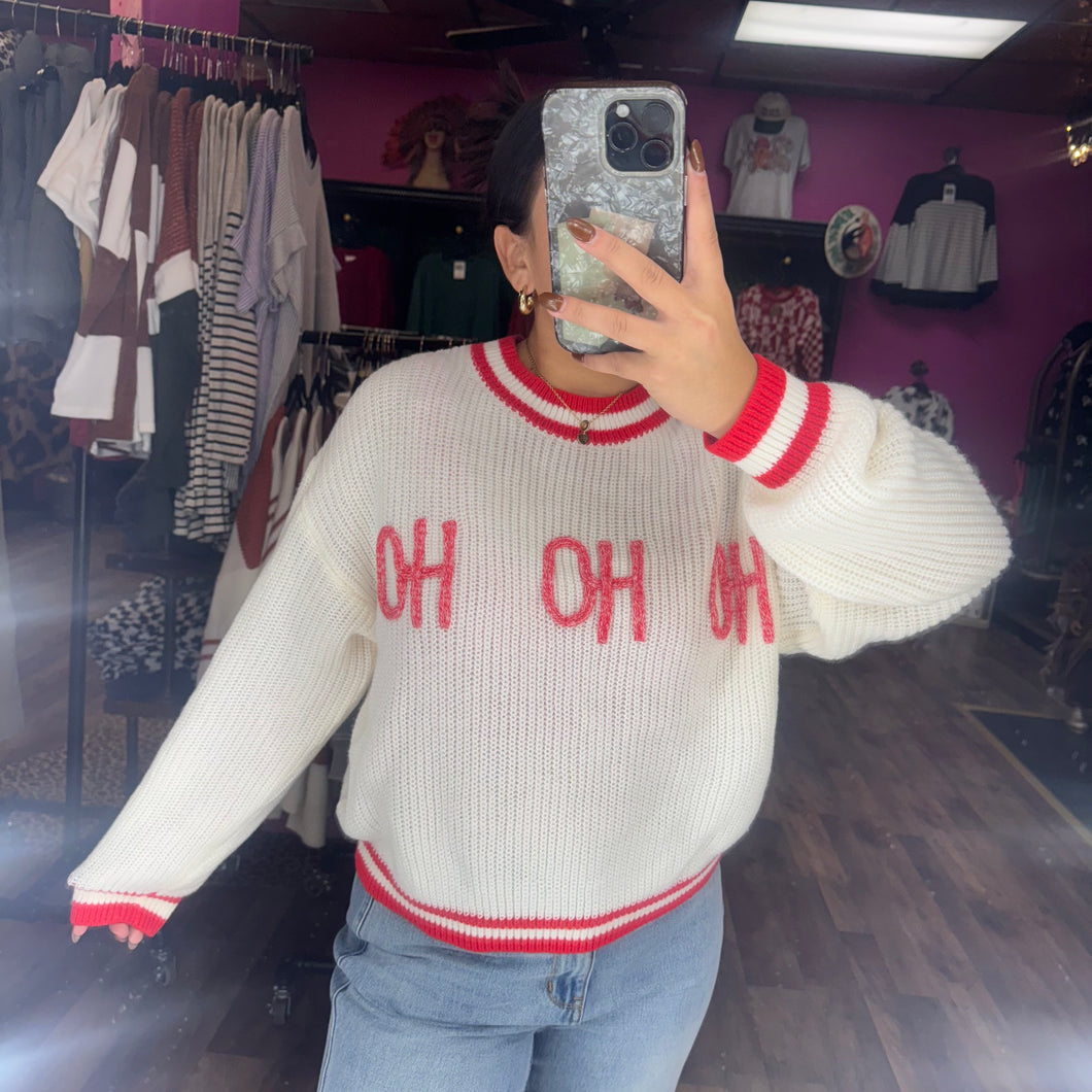 HO-HO-HO KNIT SWEATER | S-L | $38 | TNG