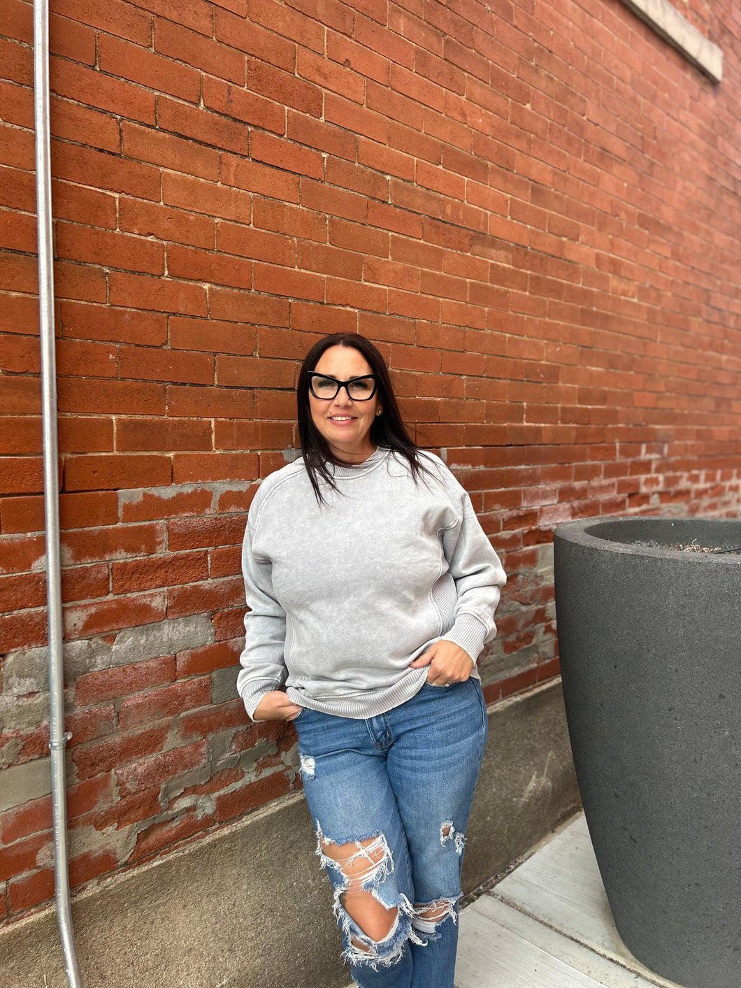 GREY ZENANA CREW | $38 | S-L | TNG