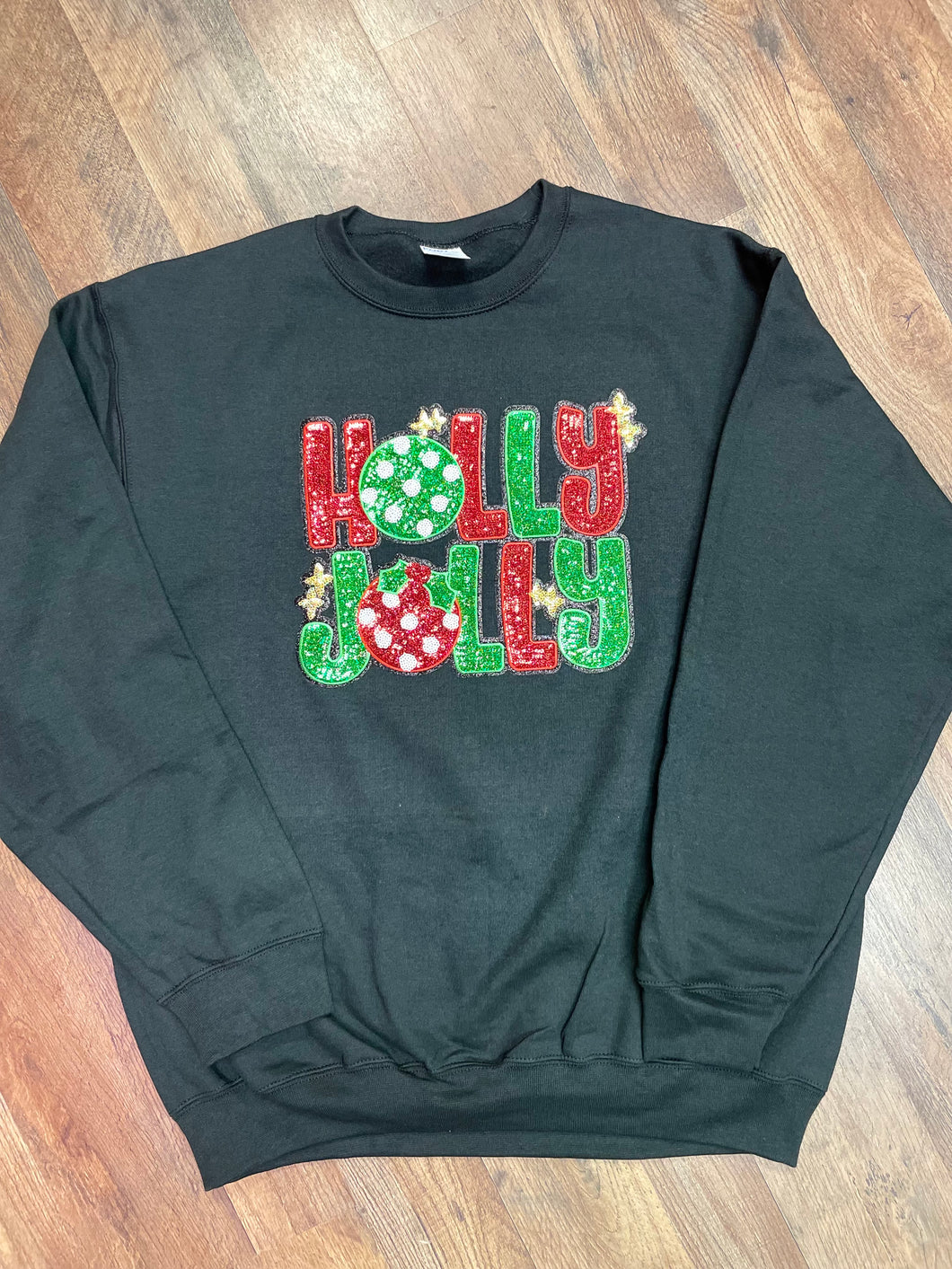 HOLLY JOLLY PATCH SWEATSHIRT | S-2XL | $35 | TNG