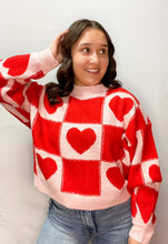 Load image into Gallery viewer, HEART CHECK SWEATER | S-L | $34 | TNG
