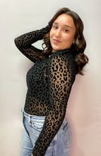 Load image into Gallery viewer, SHEER BLACK CHEETAH LONG SLEEVE | S-XL | $28 | TNG
