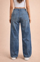 Load image into Gallery viewer, DARK WASH BARREL JEANS | S-XL | $44 | TNG
