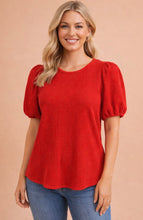 Load image into Gallery viewer, RED BABY-DOLL BLOUSE | S-L | $30 | TNG
