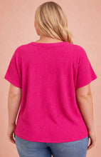Load image into Gallery viewer, PINK BUTTER-SOFT TOP | 1XL-3XL | $28 | TNG

